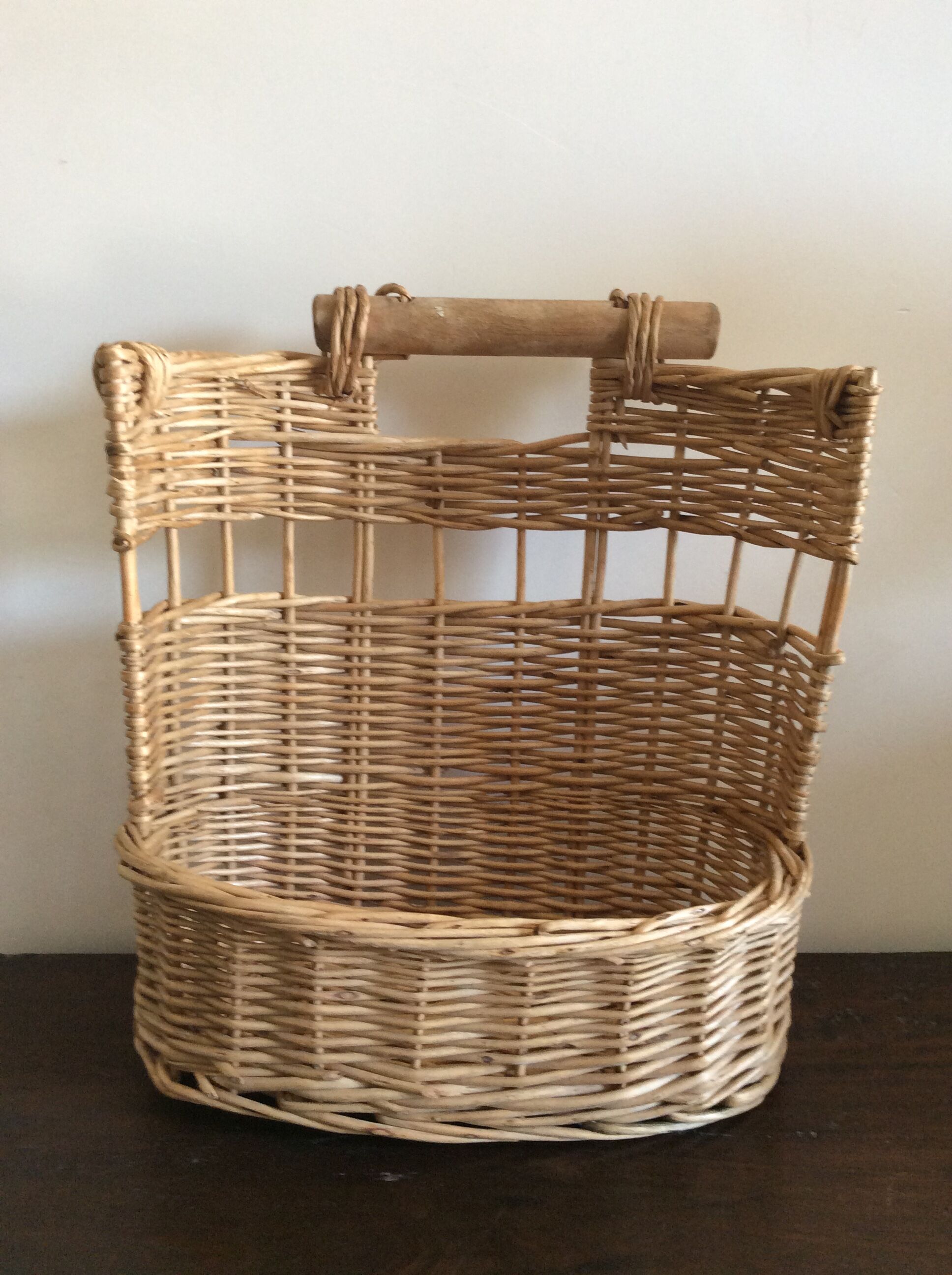 Vintage bakery pan shelf