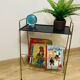 Perforated metal magazine rack