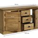 150cm solid pine vanity unit