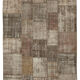 Tapis mixé turc vintage 203 cm x 303 cm marron patchwork tapis