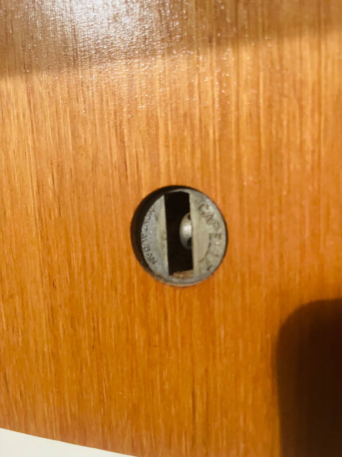 Vintage desk Maison Capelle circa 1960