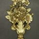 Ensembe de deux ornements floraux style Louis XVI - bronze doré