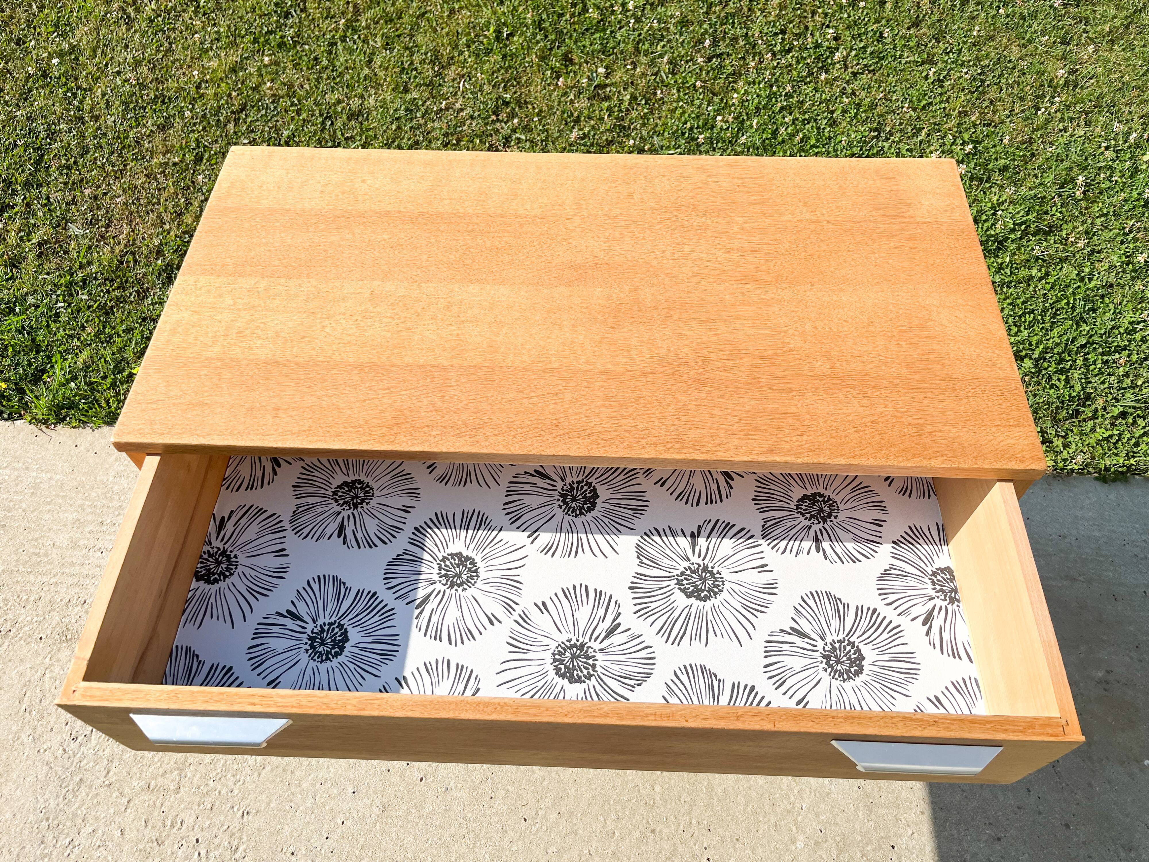 Chest of drawers with 3 drawers, metal base in the style of André Monpoix, 1960