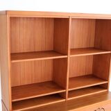 Bibliothèque en teck vintage avec rangement