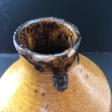 Vase moutarde grès vintage