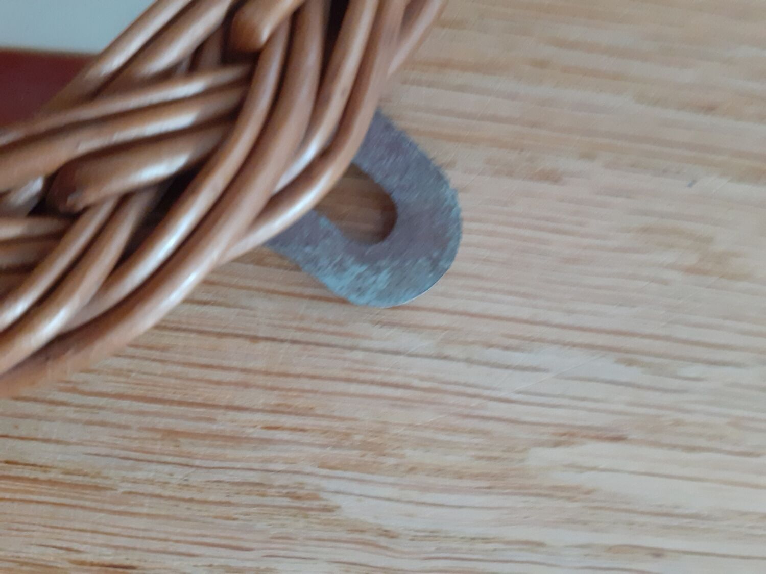 Oval wicker mirror 38 cm