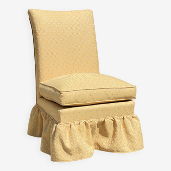 Crapaud armchair vintage upholstered fabric
