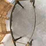 Table basse bronze et onyx