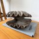 Brutalist wood shell sculpture box 1900