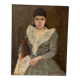 Portrait of a woman reading
