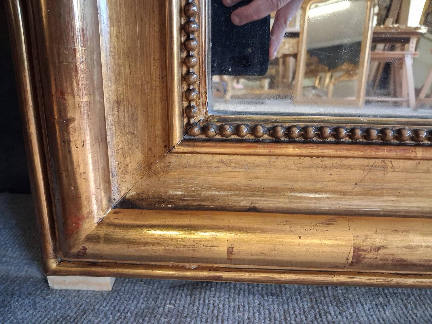 Louis Philippe period mirror 164 x 109