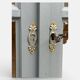 Grey glass-fronted Parisian wardrobe from La Samaritaine 1960