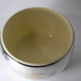 Vintage silver metal tomato ice bucket Italy 1960