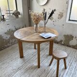 Maison Regain round elm table