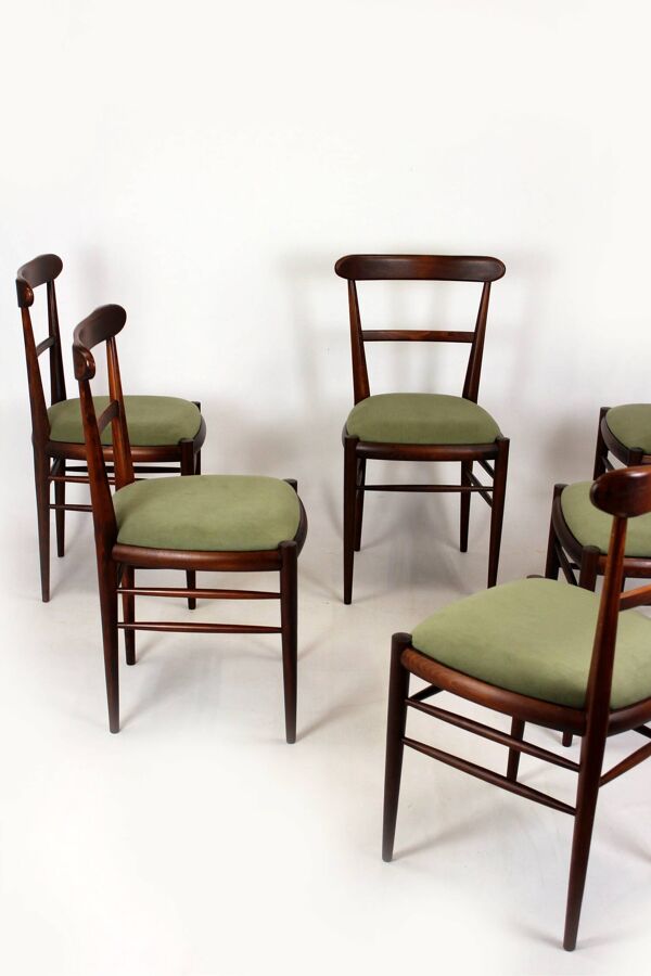 Ensemble de salle à manger moderne du milieu du siècle restauré, Tchécoslovaquie, années 1960, ensemble de 7 pièces.