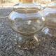 Lot de 6 globes en verre ambré