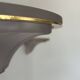 Pair of vintage glass and brass wall lights, France, 1960s