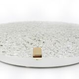 Large ice glass ceiling light by Kalmar, Austria, 1960s.