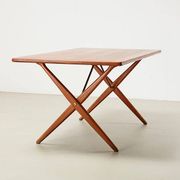 Hans Wegner AT-303 Sawhorse Dining Table for Andreas Tuck Denmark 1955
