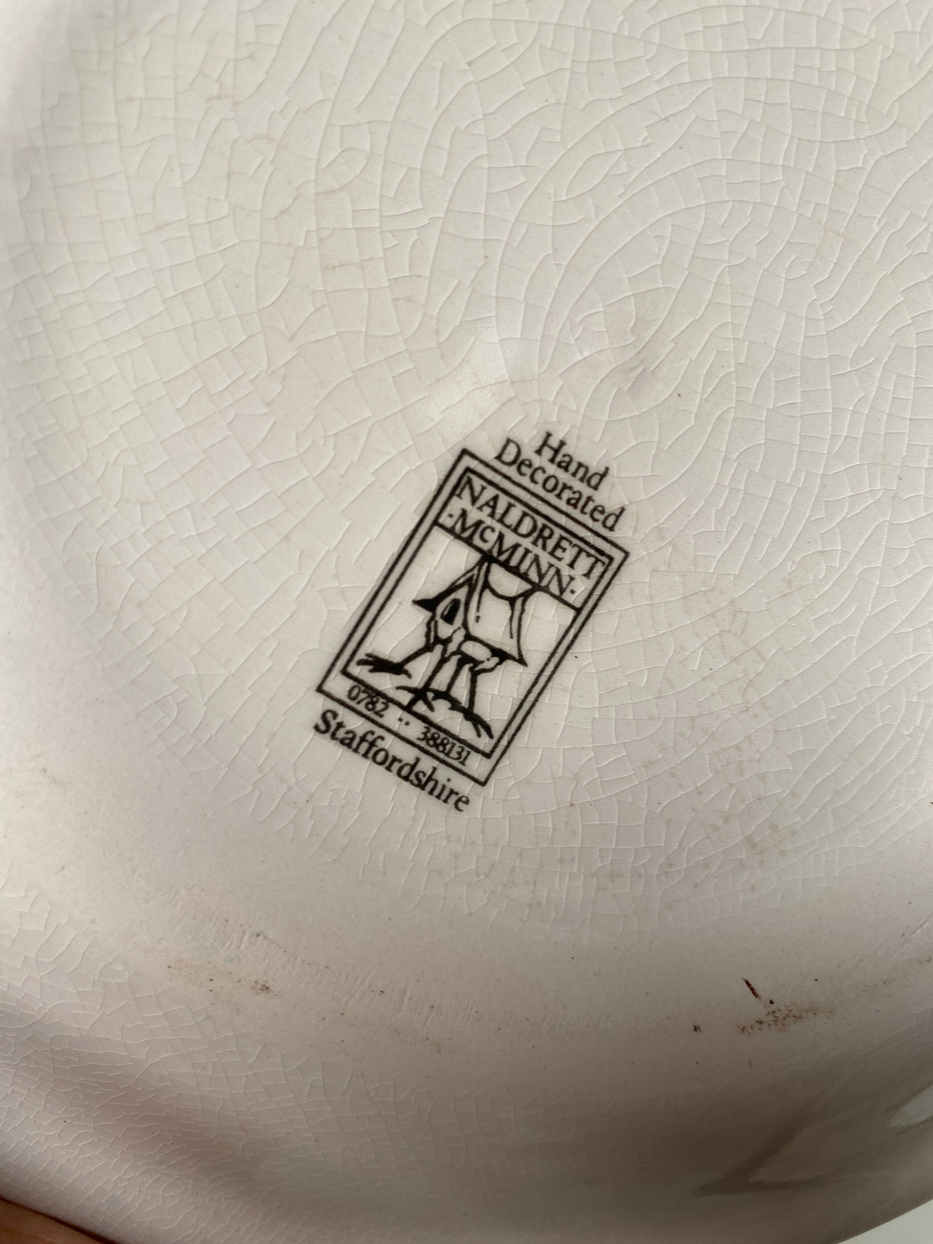 Set of 8 Naldrett Mcninn English earthenware plates