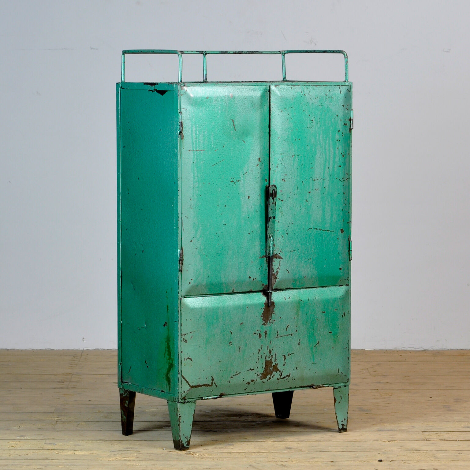 Industrial iron cabinet with 4 drawers, 1960s