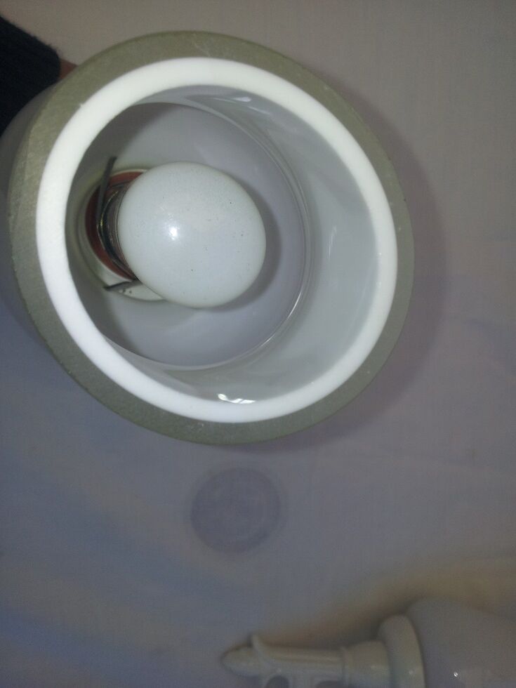 Pair of white wall sconces