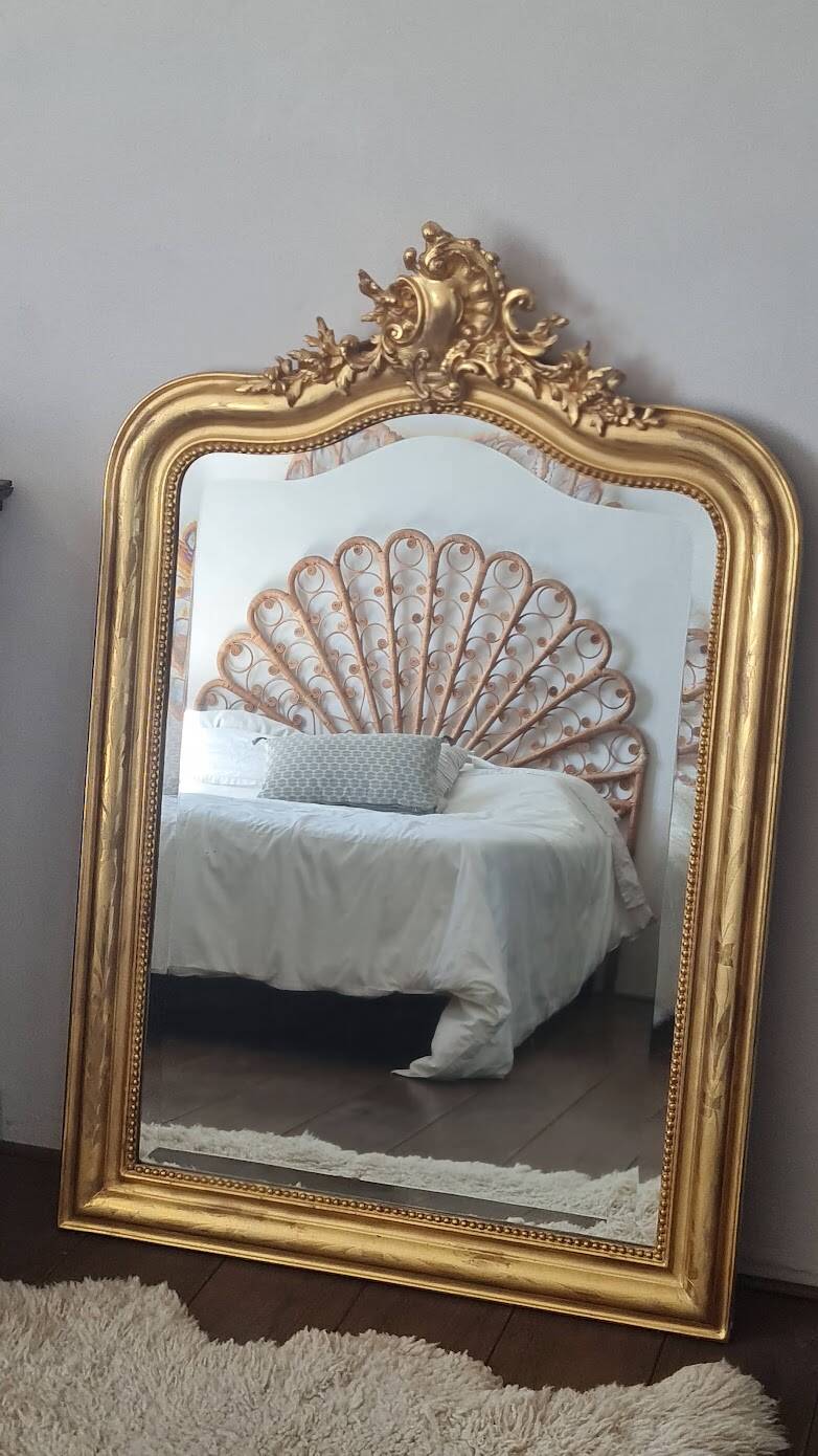 Miroir Louis Philippe avec fronton