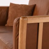 Canapé scandinave cuir 2 places