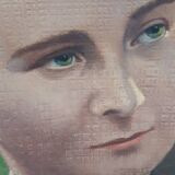 Old portrait oil on panel
