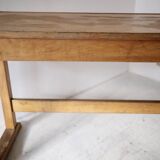 Beech desk or console from around 1930.
