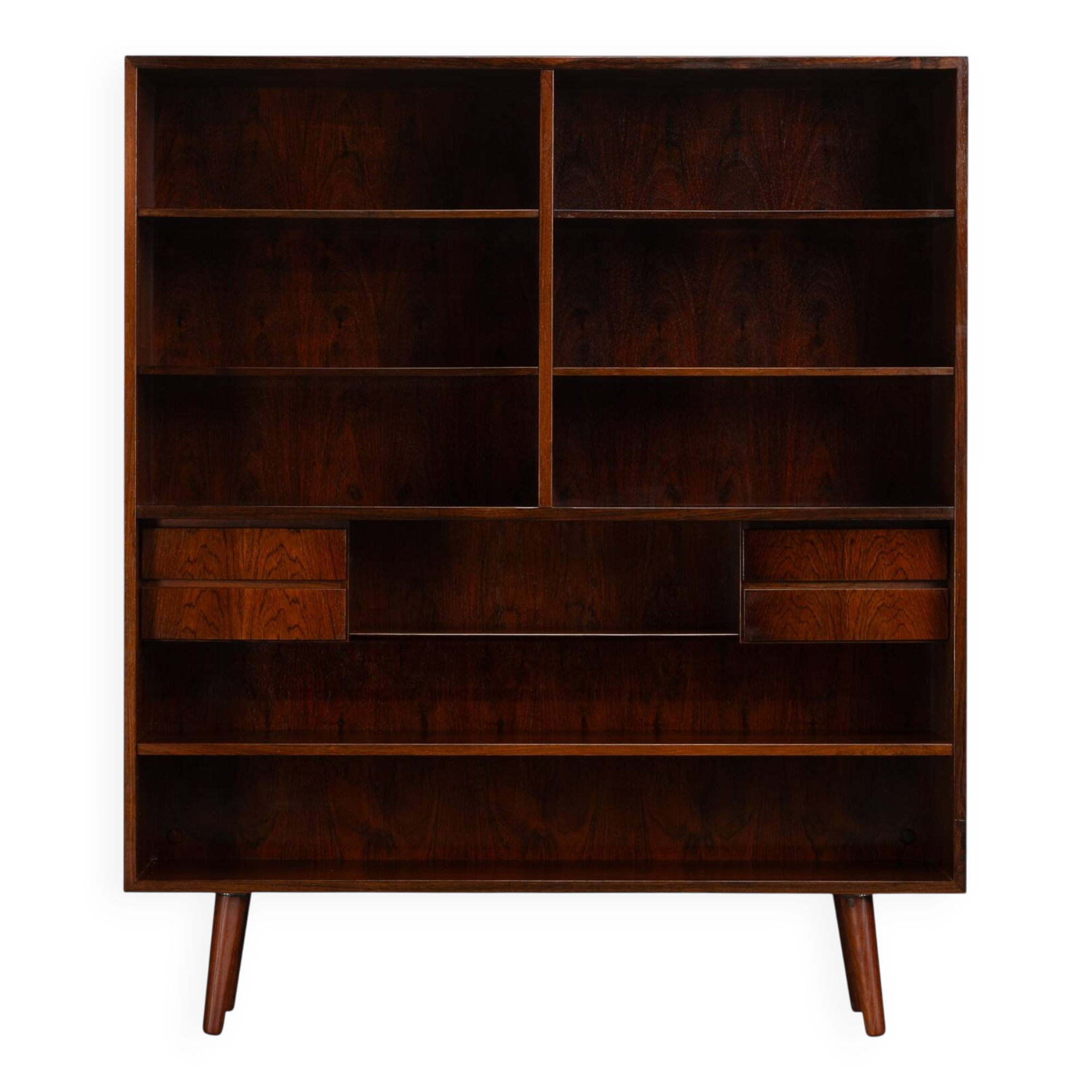 Danish Design Model 5 Rosewood Bookcase with drawers by Omann Jun, 1960s