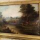 Farm landscape scene painting