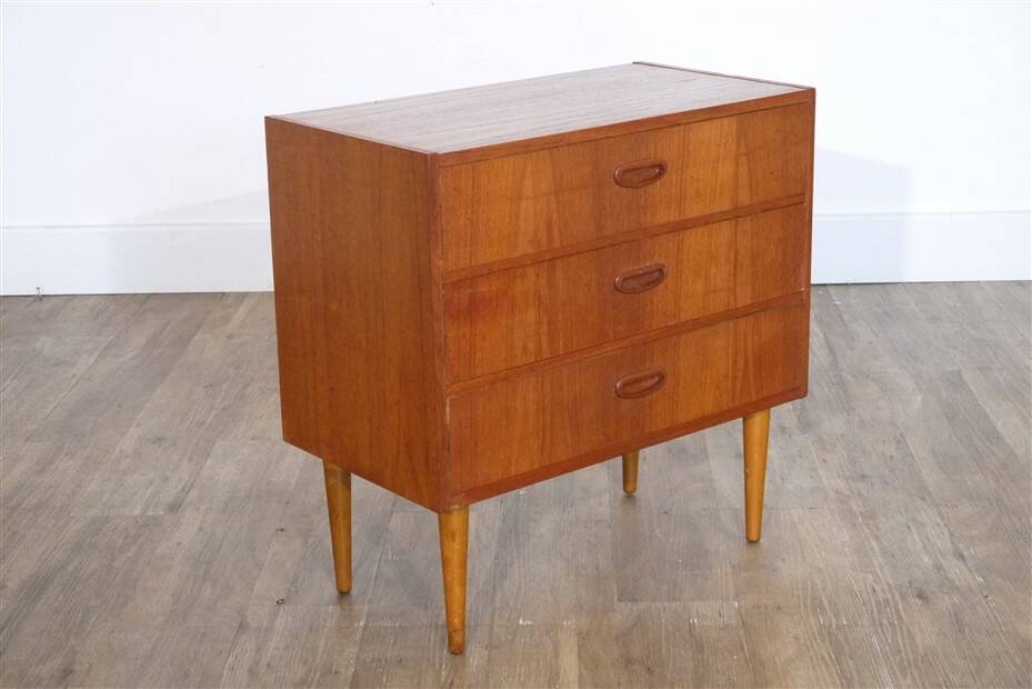 Vintage Scandinavian teak chest of drawers 1960
