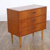 Commode vintage scandinave en teck 1960