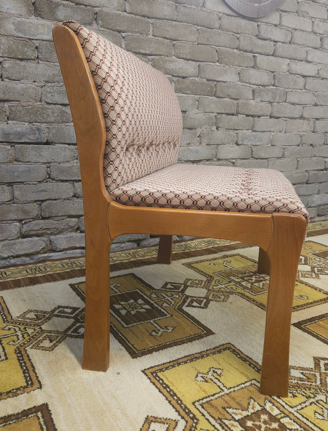 Scandinavian 2-seater bench 1970 vintage