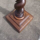 Solid walnut column late 19th early 20th
