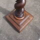 Solid walnut column late 19th early 20th