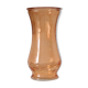 Grand vase en verre, abricot, vintage français, authentique