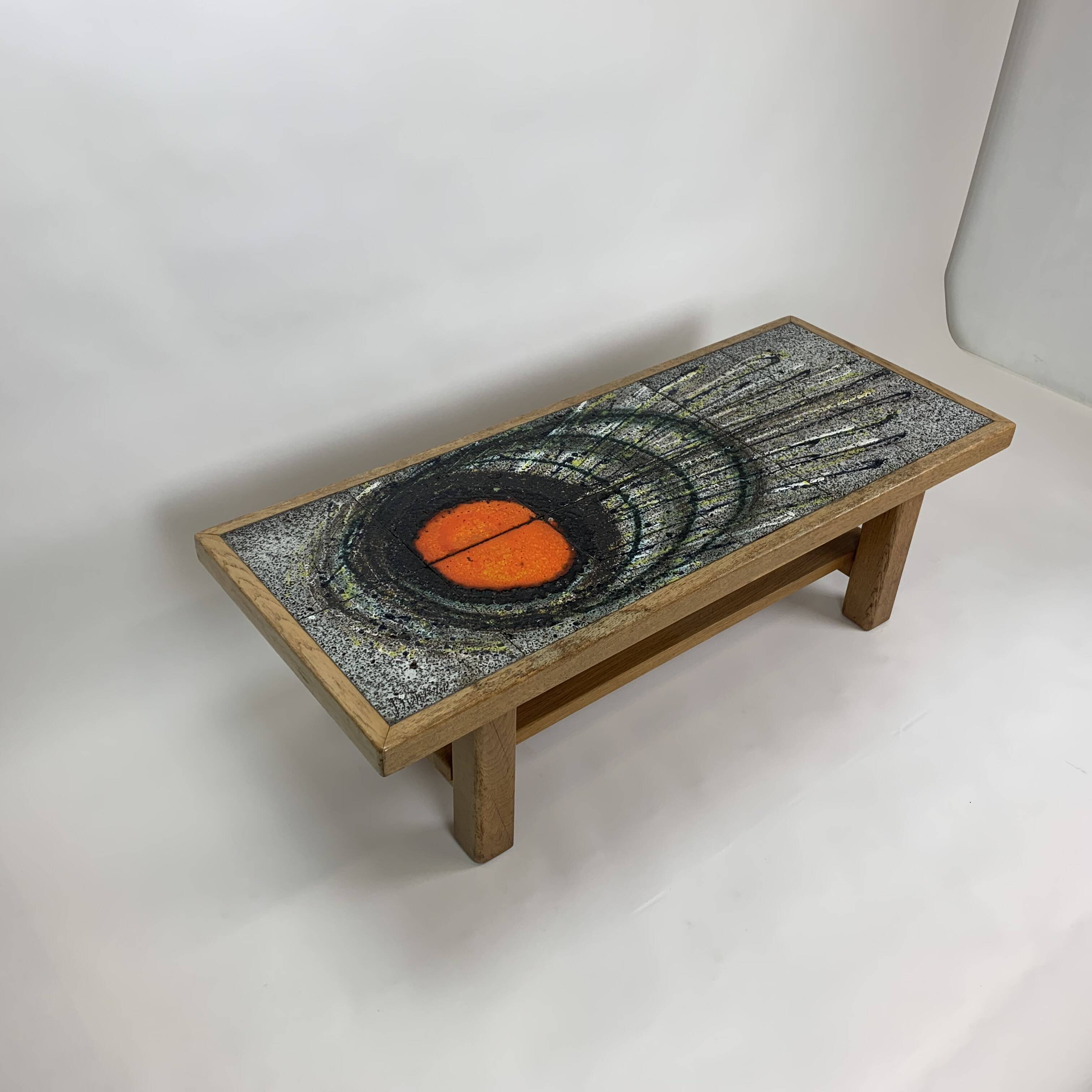 Mid-century design ceramic coffee table, 1970’s