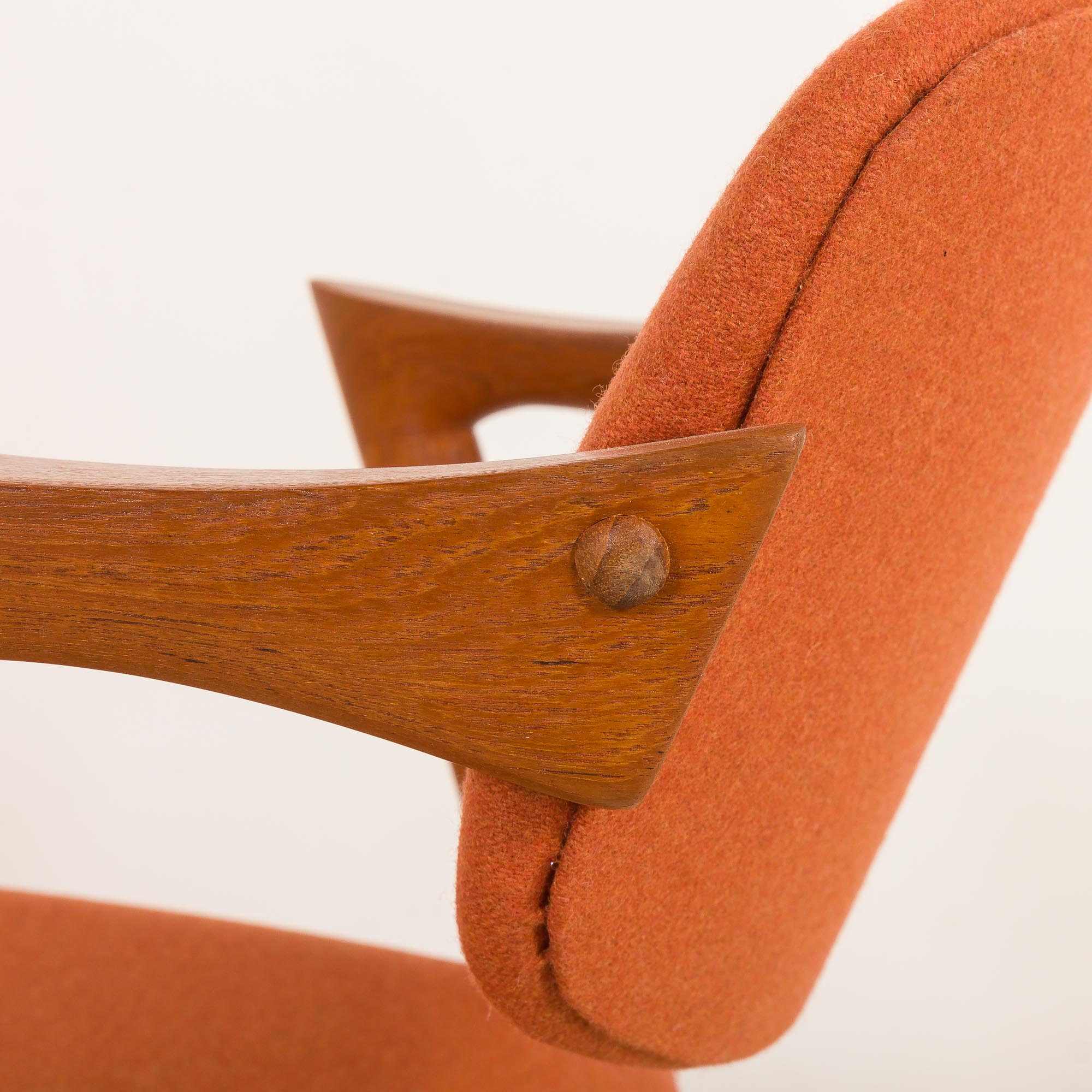 Kai Kristiansen Model 42 Teak Chairs by Schou Andersen, Denmark, 1960s