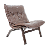 1970s Farstrup Leather Lounge Chair, Denmark