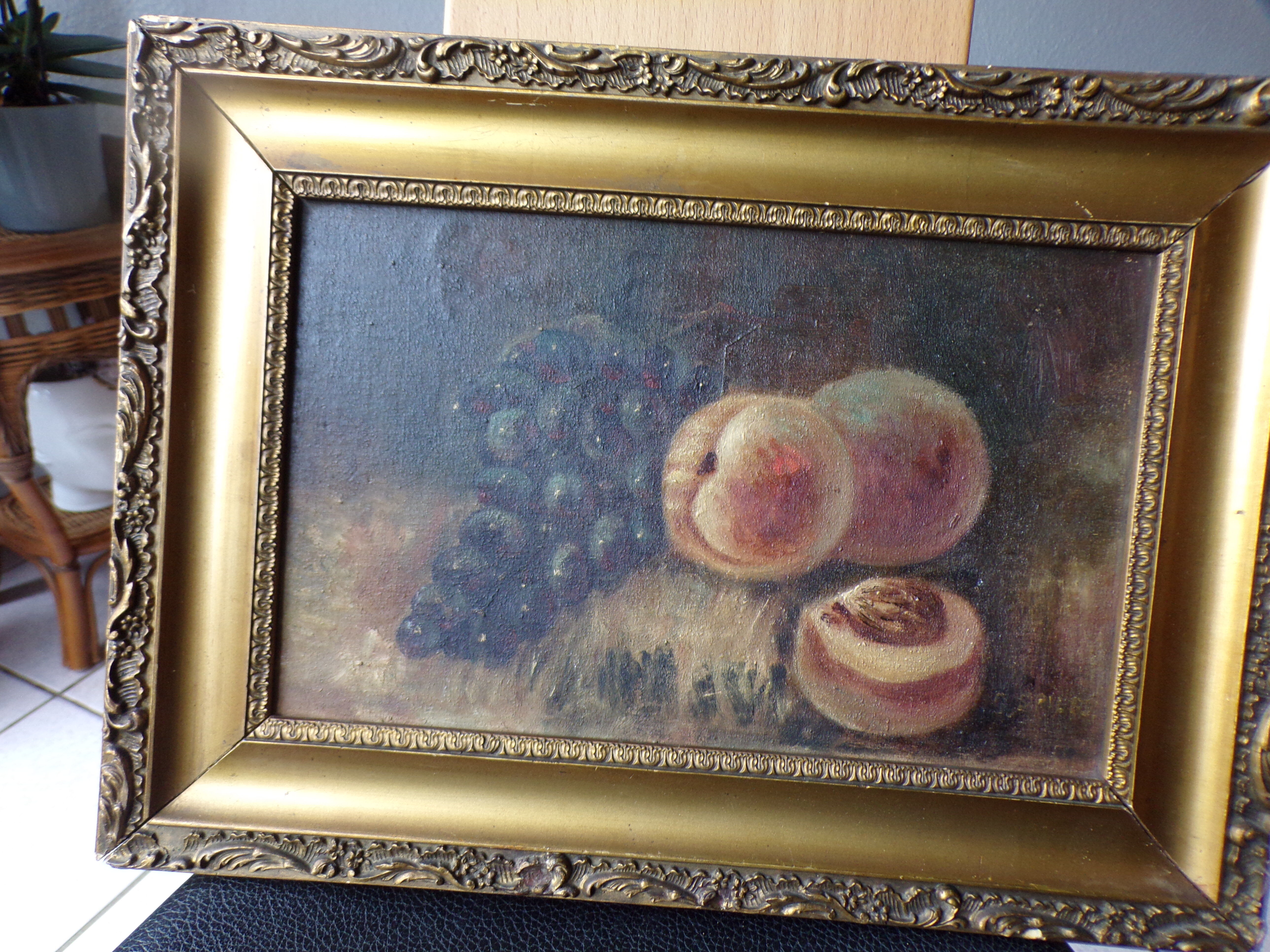 Oil on still life painting panel