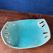 Large fruit bowl / centrepiece in glazed ceramic from the 1970s.