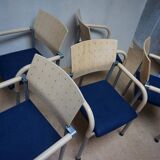 Dining conference chairs by Wiesner Hager and designed by Arge2, 1980s