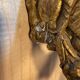 Louis XVI style console in gilded and carved wood