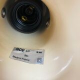 Floor lamp 2 spots red chrome stem SCE 1970