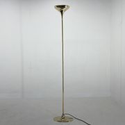 Italian tall all brass torchiere floor lamp, marked