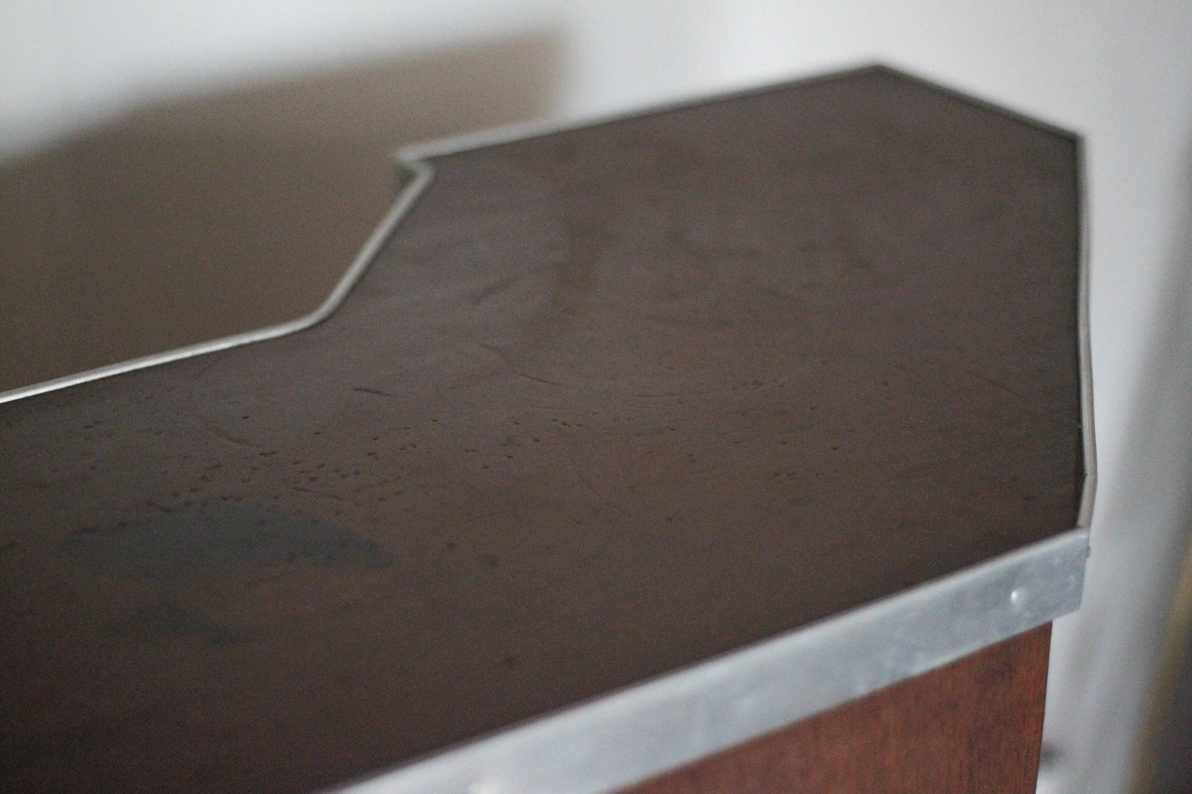 Vintage wooden bar counter