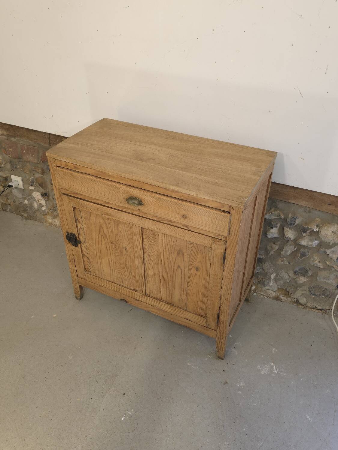Jam cabinet, Parisian buffet in raw wood