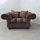 Large weighty love seat with the original matching cushions. Marked "Handmade in Holland"
